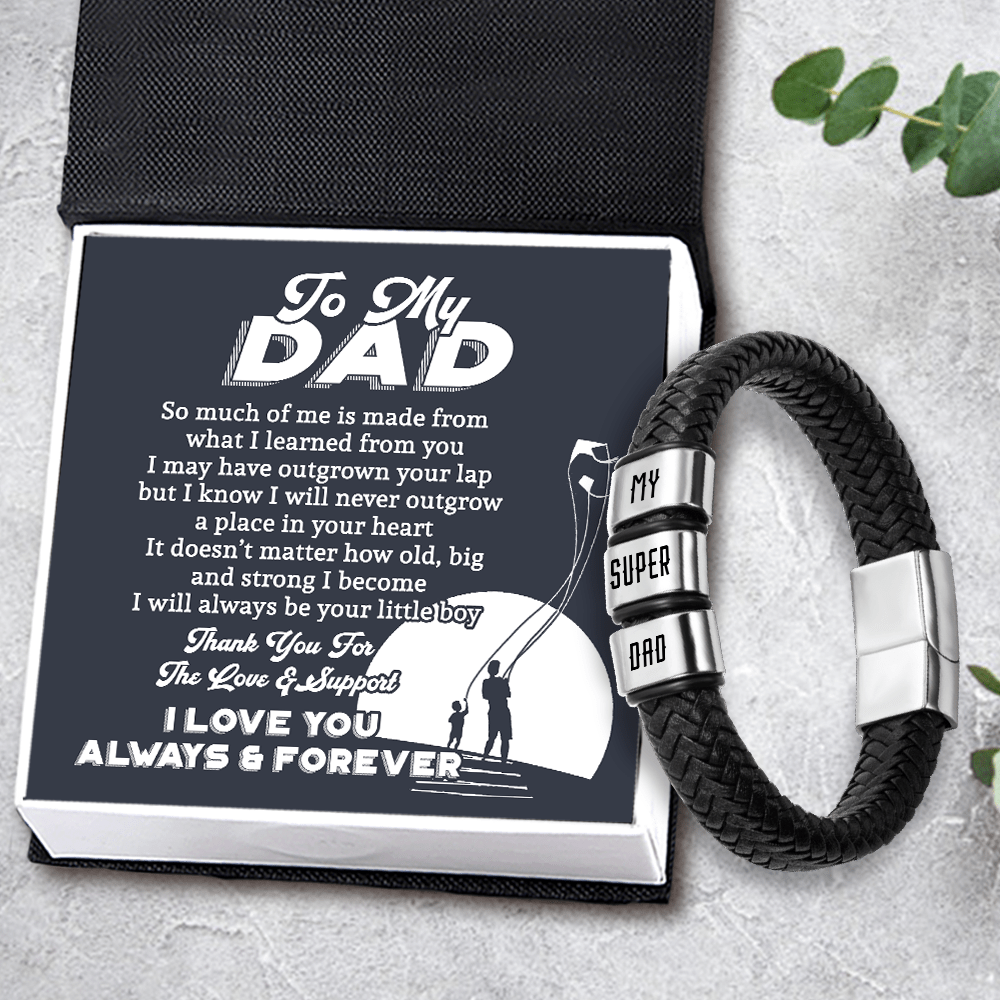 Leather Bracelet - Family - To My Dad - Thank You For The Love & Support - Gbzl18029