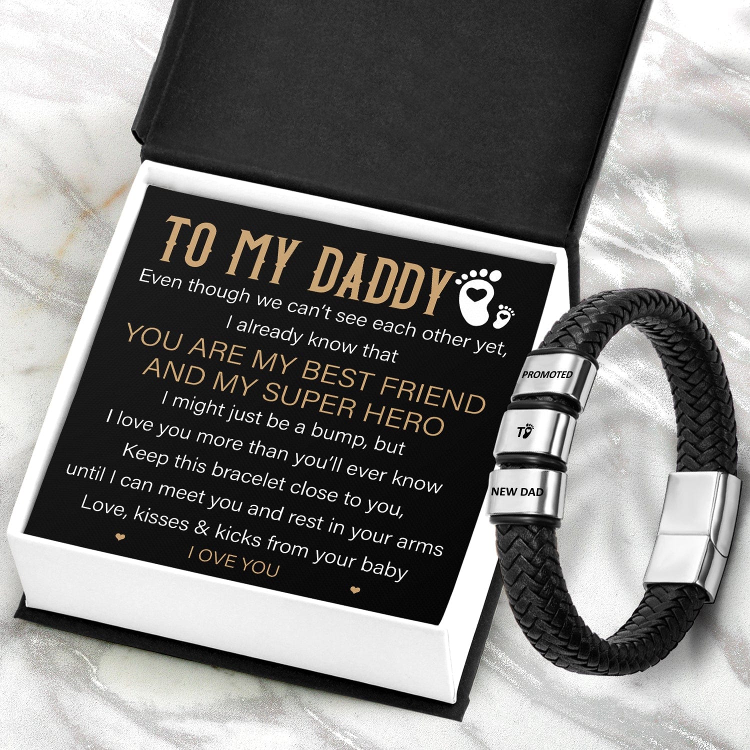 Leather Bracelet - Family - To My Daddy - I Love You More Than You’ll Ever Know - Gbzl18009
