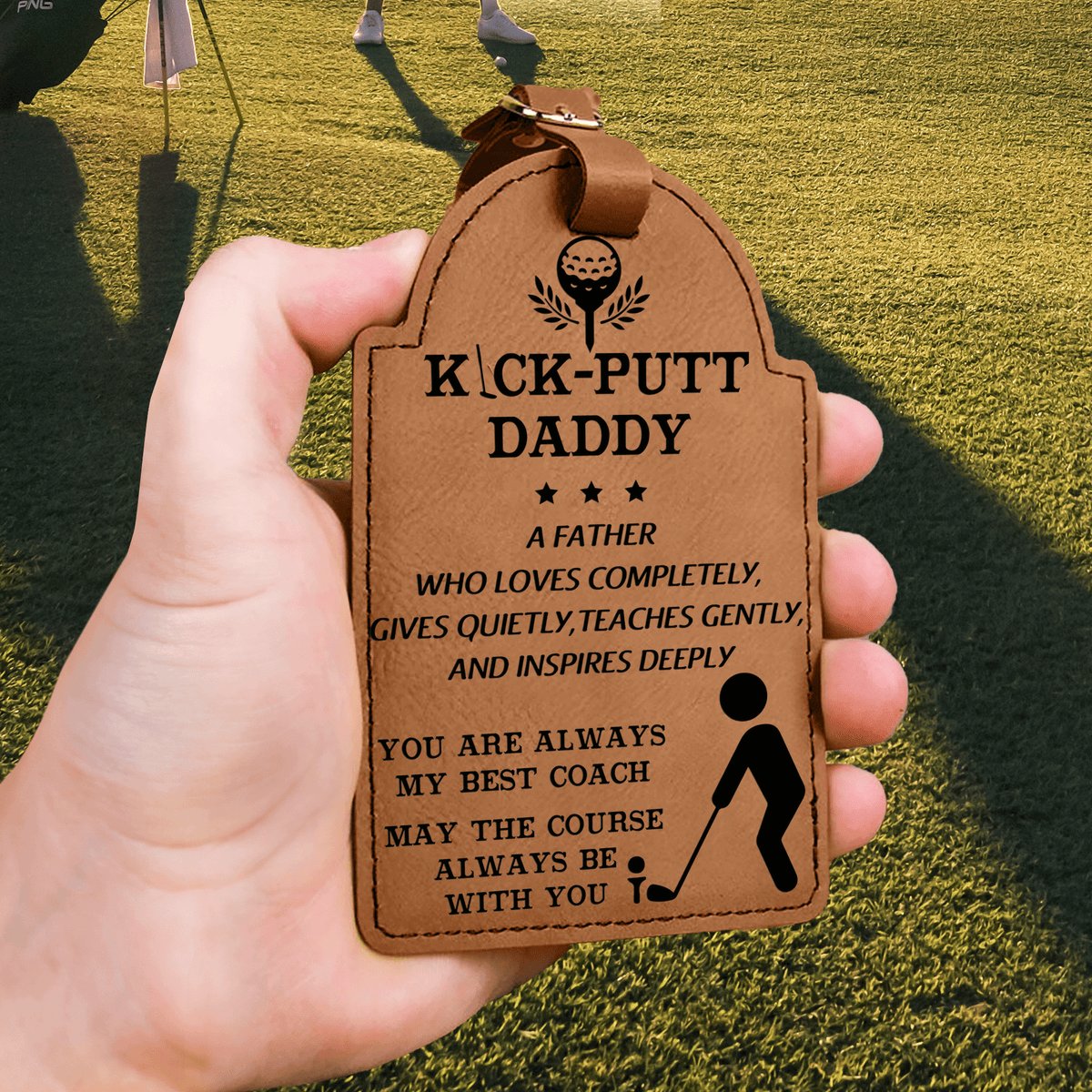 Leather Golf Tee Holder - Golf - To My Dad - May The Course Always Be With You - Gal18001