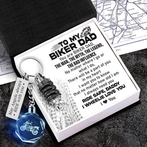 Led Light Motorrad Keychain - Biker - To My Biker Dad - I Always Need You - Gkwh18003