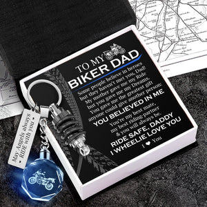 Led Light Motorrad Keychain - Biker - To My Biker Dad - I Wheelie Love You - Gkwh18001