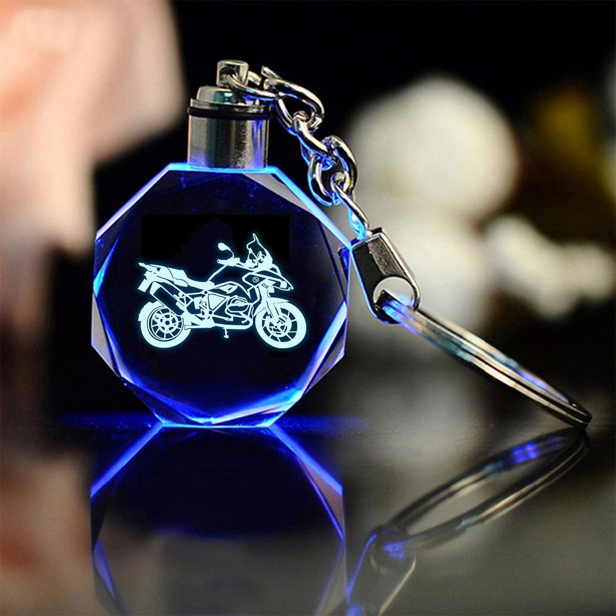 Led Light Motorrad Keychain - Biker - To My Biker Dad - I Wheelie Love You - Gkwh18004