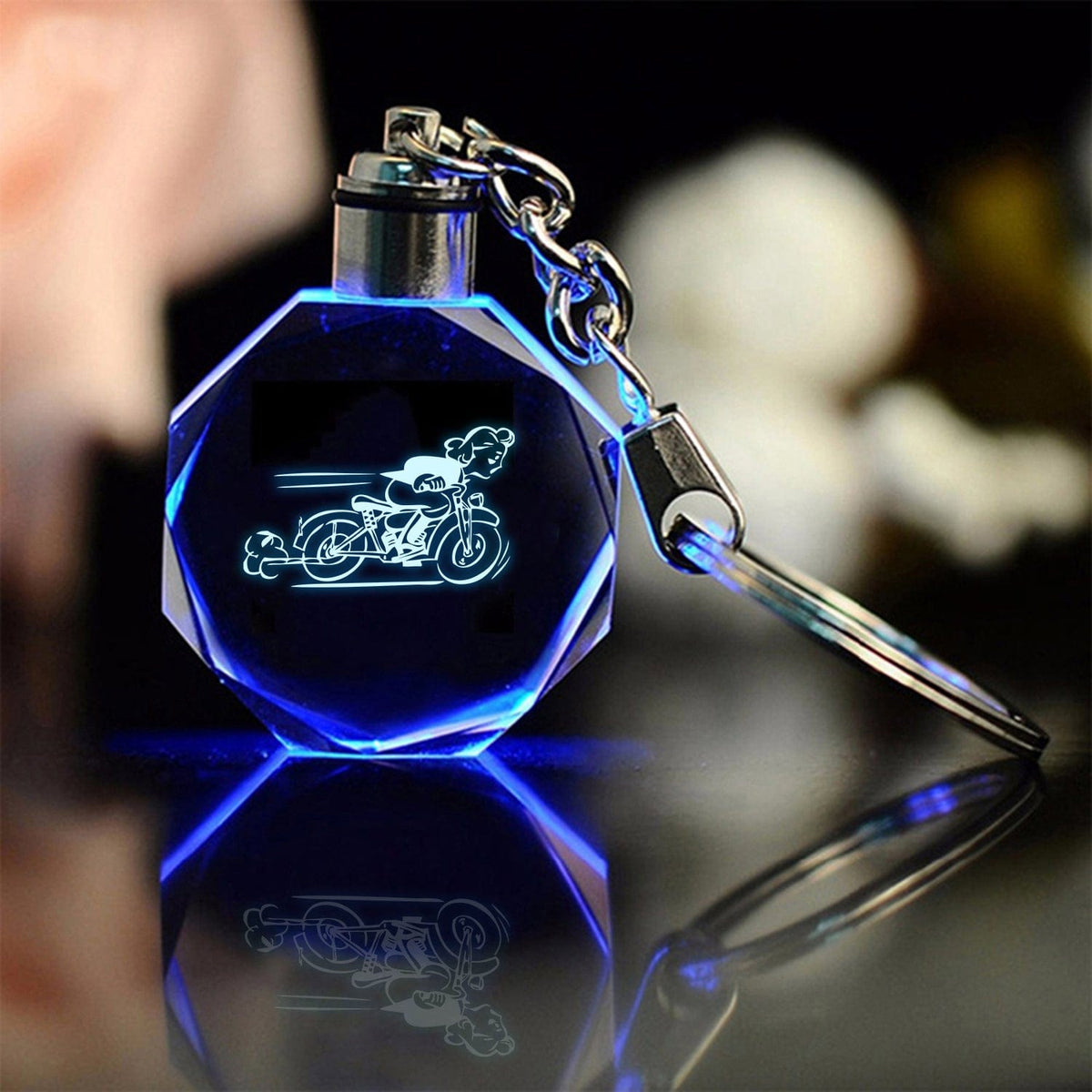 Led Light Motorrad Keychain - Biker - To My Lady - I Need You Here With Me - Gkwh13001