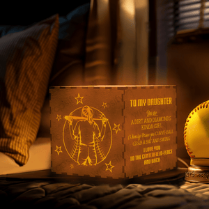 Light Up Message Box - Softball - To My Daughter - You Are A Dirt And Diamonds Kinda Girl - Gyl17002