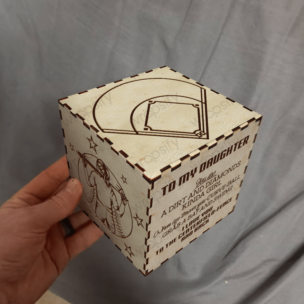 Light Up Message Box - Softball - To My Daughter - You Are A Dirt And Diamonds Kinda Girl - Gyl17002