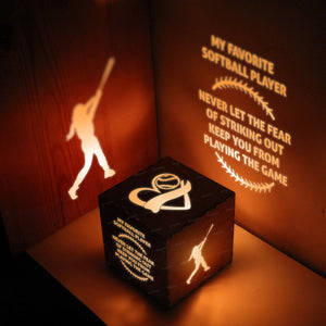 Light Up Message Box - Softball - To My Granddaughter - My Favorite Softball Player - Gyl23014