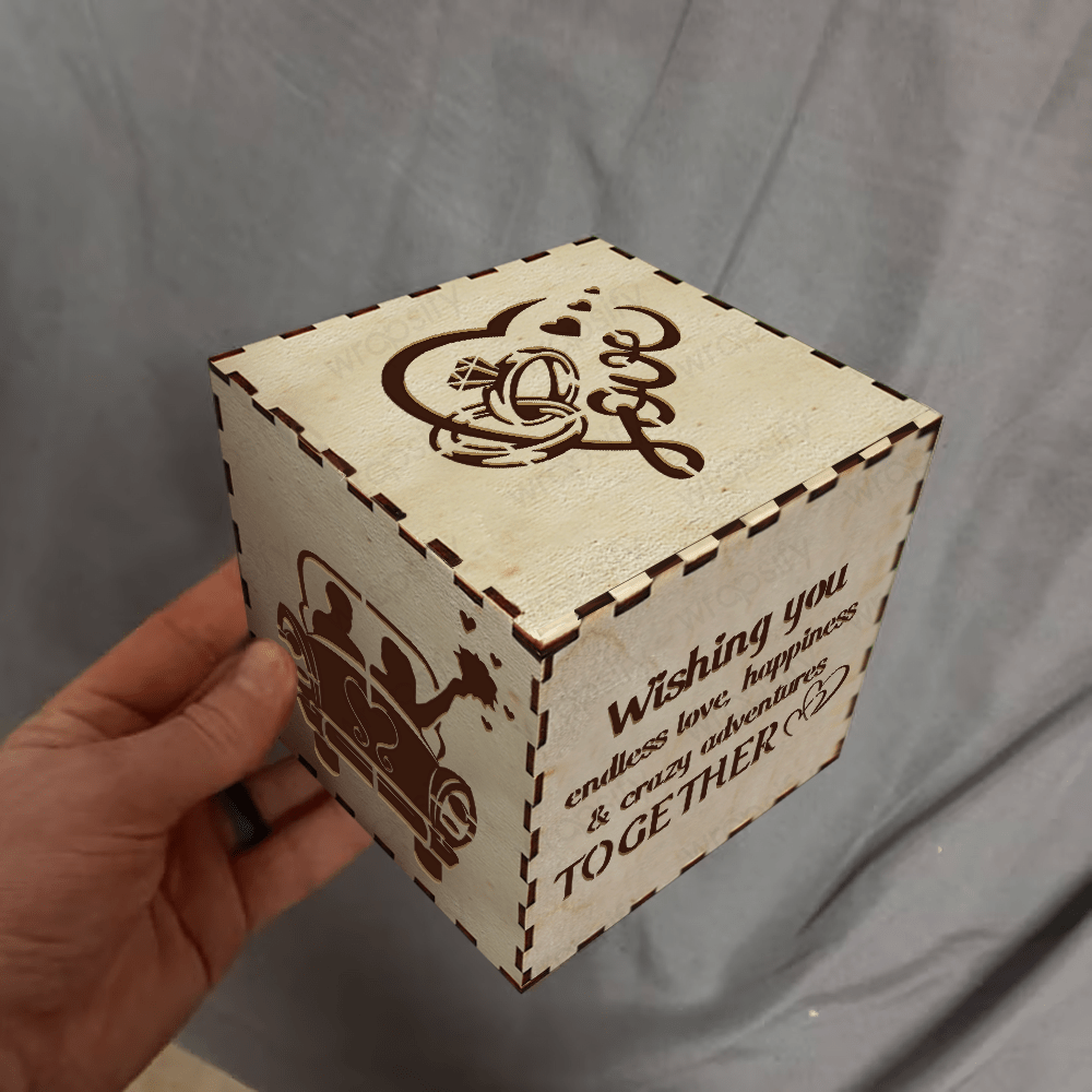 Light Up Message Box - Wedding - To Bride - Two People Fall In Love - Gyl39002