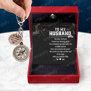 Mini Compass - Biker - To My Husband - I Am Proud To Be Yours - Gkez14003
