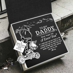 Personalized Classic Bike Keychain - To My Daddy - Ride Safe We Need You Here With Us - Gkt18004