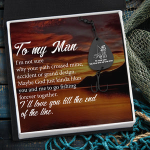 Personalized Engraved Fishing Hook - Fishing - To My Man - Forever Together - Gfa26009