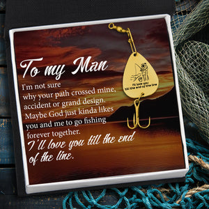 Personalized Engraved Fishing Hook - Fishing - To My Man - Forever Together - Gfa26009