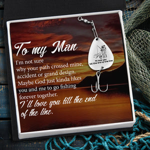 Personalized Engraved Fishing Hook - Fishing - To My Man - Forever Together - Gfa26009