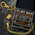 Wallet Chain - Biker - To My Man - Love You To the Moon And Back   - Gcab26002