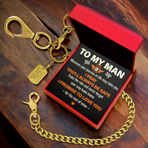 Wallet Chain - Biker - To My Man - I Promise To Love You - Gcab26001