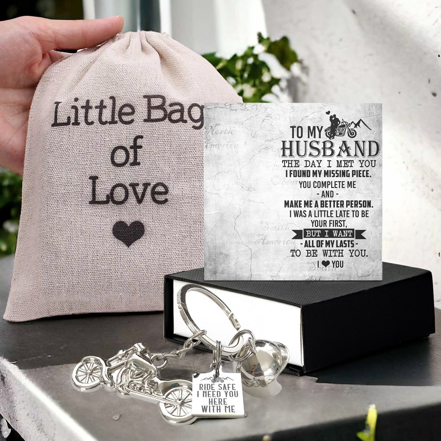 Journey With Me Always, My Beloved Husband - Custom Keychain Inspires Our Future - Gkt14010