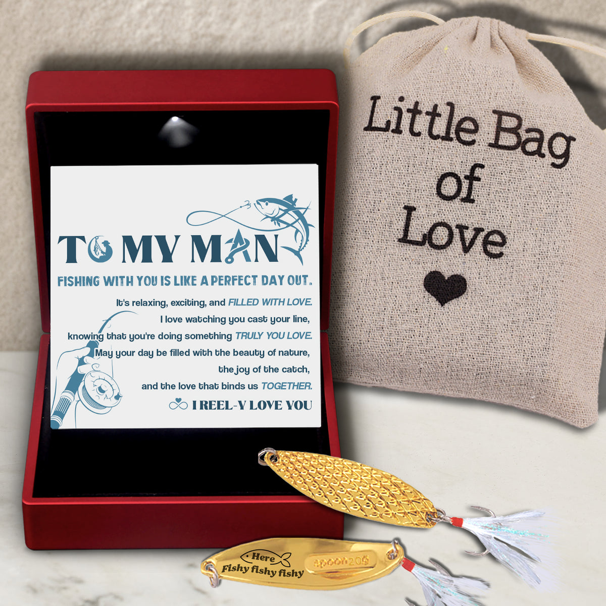 Pineapple Fishing Lure - Fishing - To My Man - Fishing With You Is Like A Perfect Day Out - Gfad26002