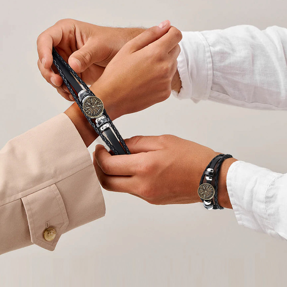 Unlock His Heart - Personalized Viking Compass Bracelets - Gbla26001