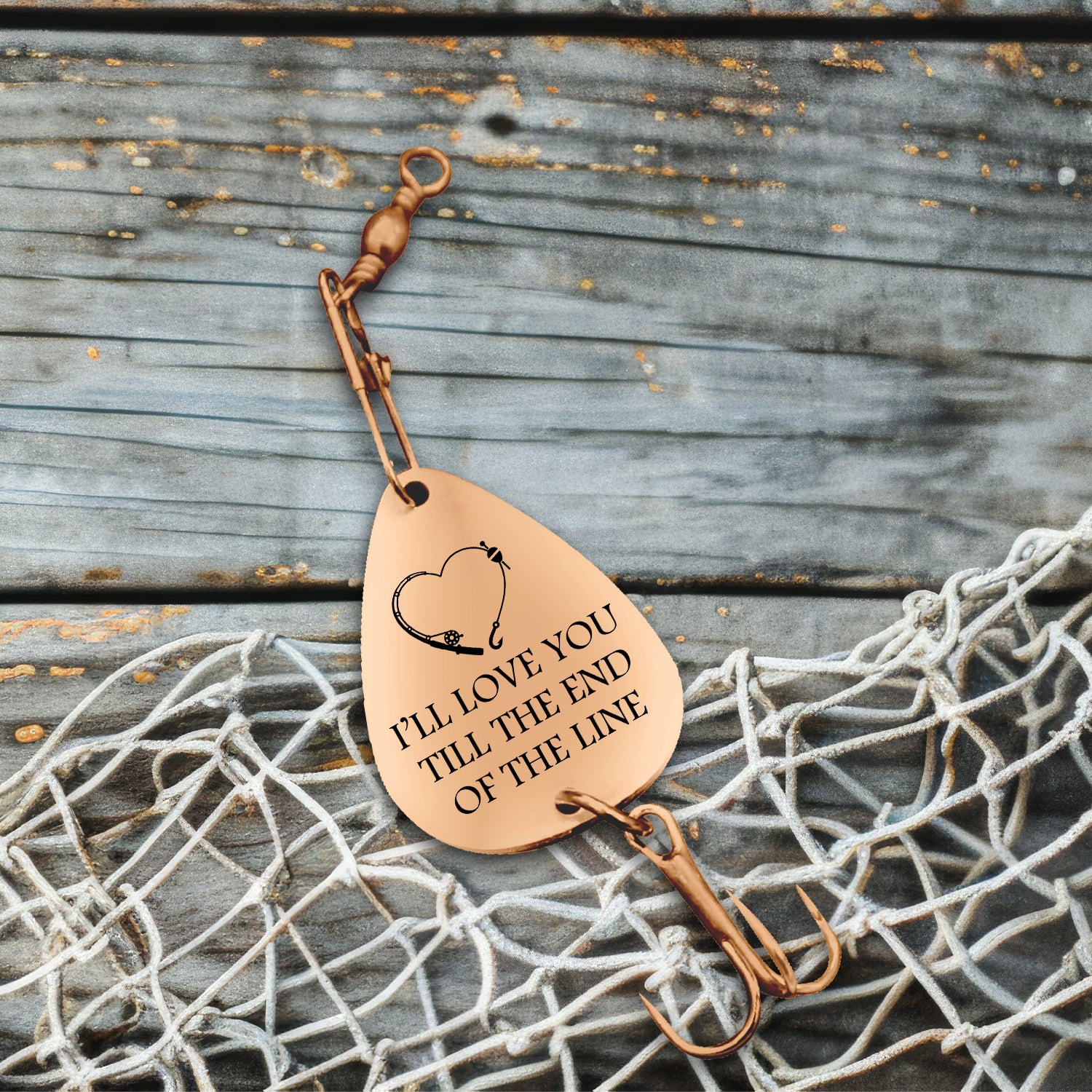 Catch of a Lifetime! Engrave Your Love on His Hook - Gfa26003