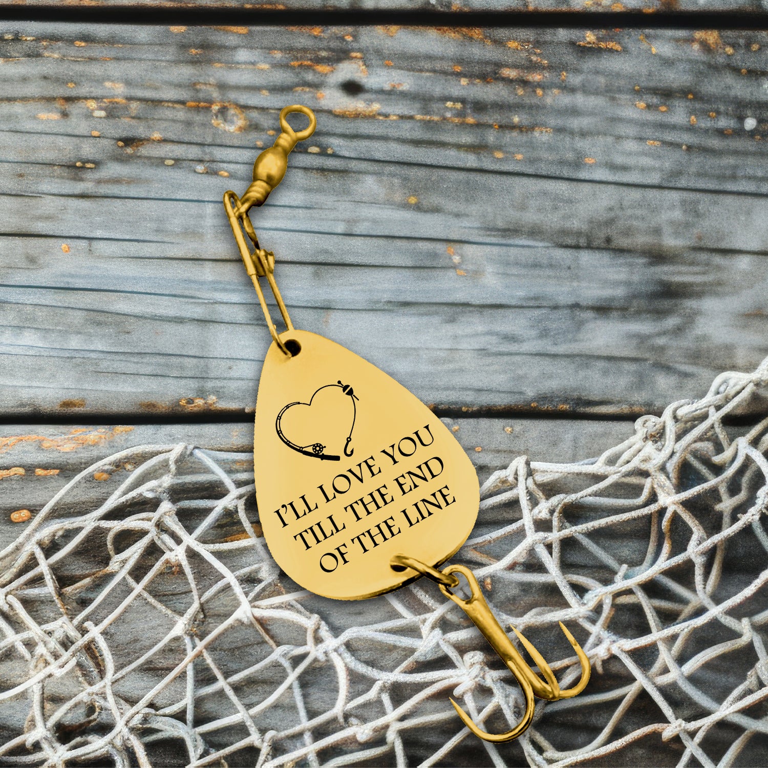 Catch of a Lifetime! Engrave Your Love on His Hook - Gfa26003