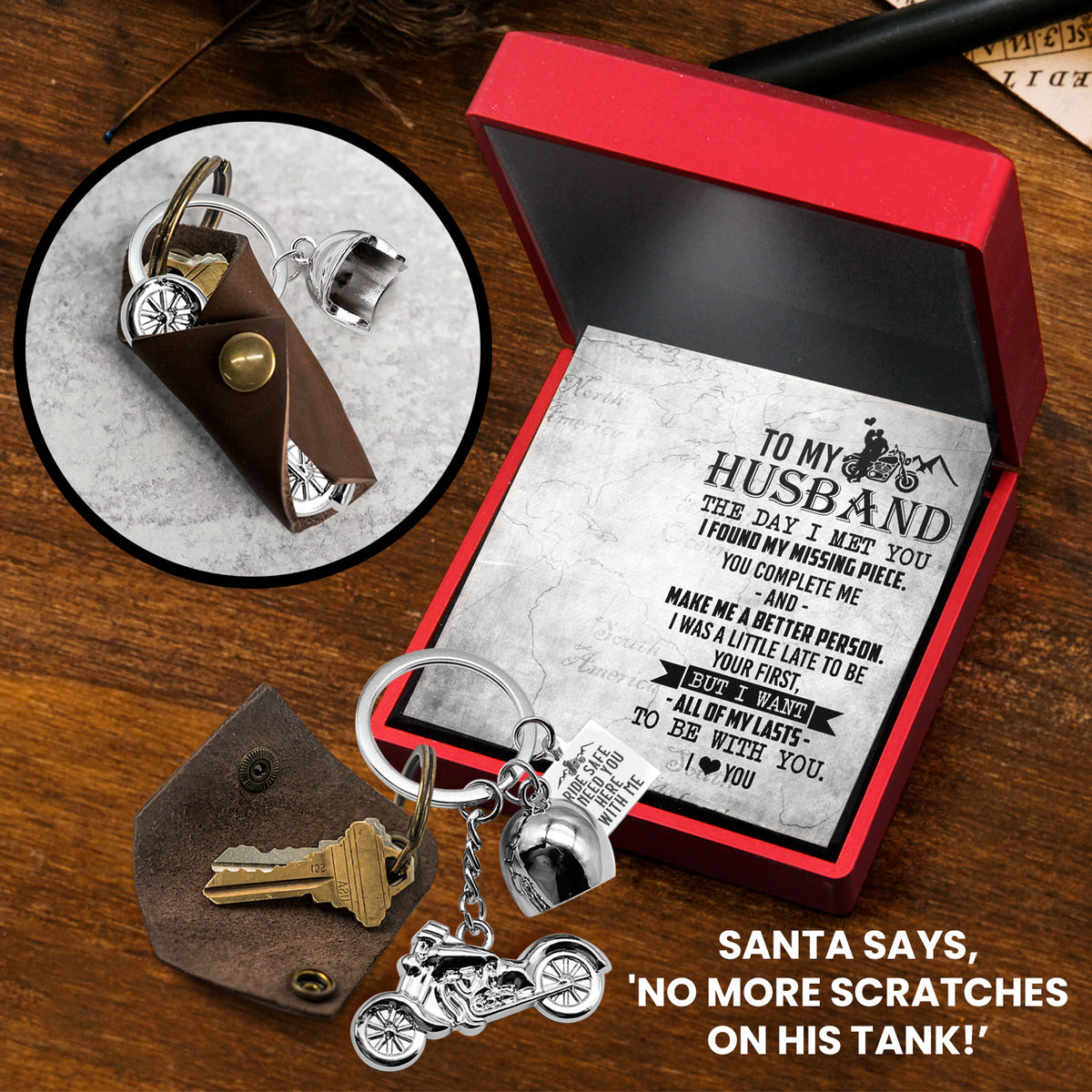 Journey With Me Always, My Beloved Husband - Custom Keychain Inspires Our Future - Gkt14010