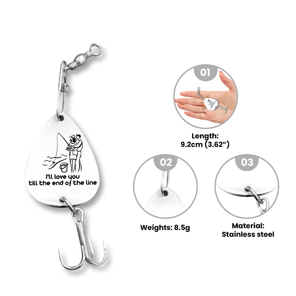 Personalized Engraved Fishing Hook - Fishing - To My Man - Forever Together - Gfa26009