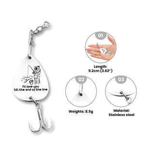 Personalized Engraved Fishing Hook - Fishing - To My Man - Forever Together - Gfa26009