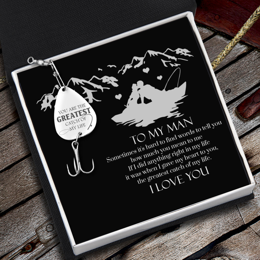 Personalized Fishing Hook - To My Man - The Greatest Catch Of My Life - Gfa26002