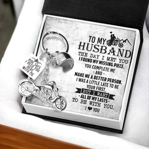 Journey With Me Always, My Beloved Husband - Custom Keychain Inspires Our Future - Gkt14010