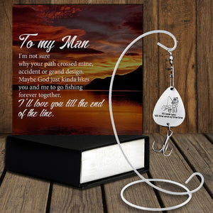 Personalized Engraved Fishing Hook - Fishing - To My Man - Forever Together - Gfa26009