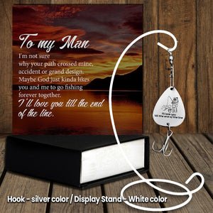 Personalized Engraved Fishing Hook - Fishing - To My Man - Forever Together - Gfa26009