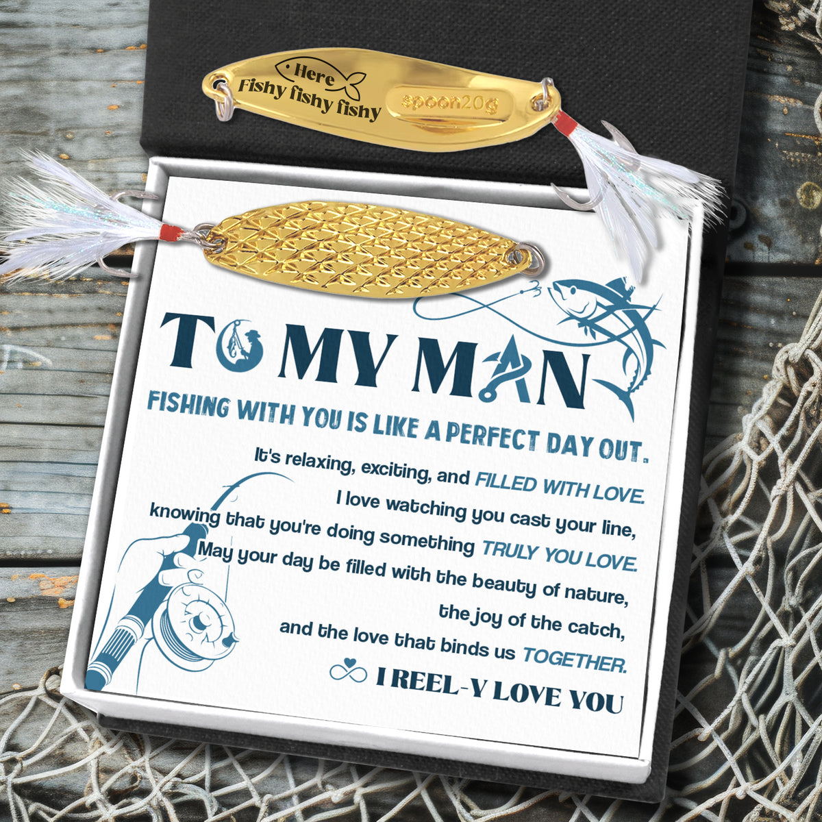Pineapple Fishing Lure - Fishing - To My Man - Fishing With You Is Like A Perfect Day Out - Gfad26002