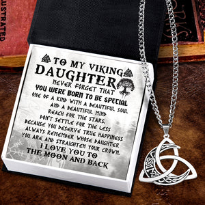 Triple Moon Necklace - Viking - To My Daughter - You Were Born To Be Special - Gnya17002