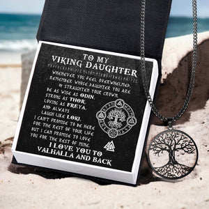 Tree Of Life Necklace - Viking - To My Daughter - Love You To Valhalla & Back - Gnyb17001