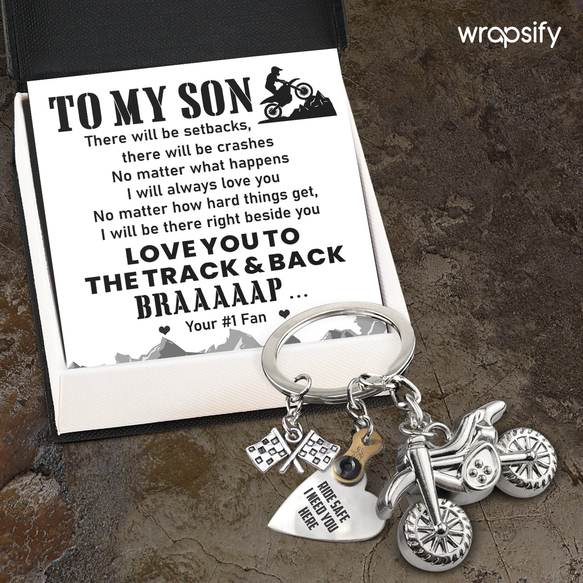 Dirt Bike Rider & Motocross Rider - Biker - To My Son - I Love You To The Track & Back - Gkex16002