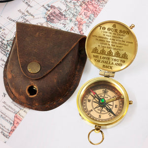 Engraved Compass - Viking - To Our Son - Listen To Your Heart & Take Risks Carefully - Gpb16058
