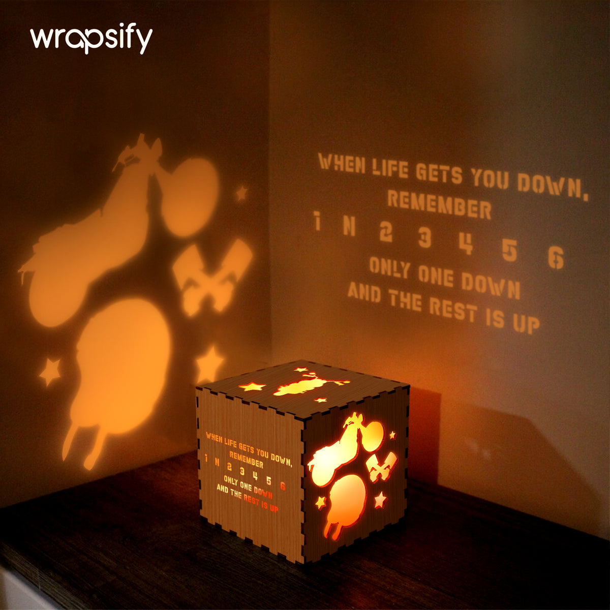 Motorcycle Wooden Box - Biker - To My Man - Only One Down And The Rest Is Up - Gyl26005