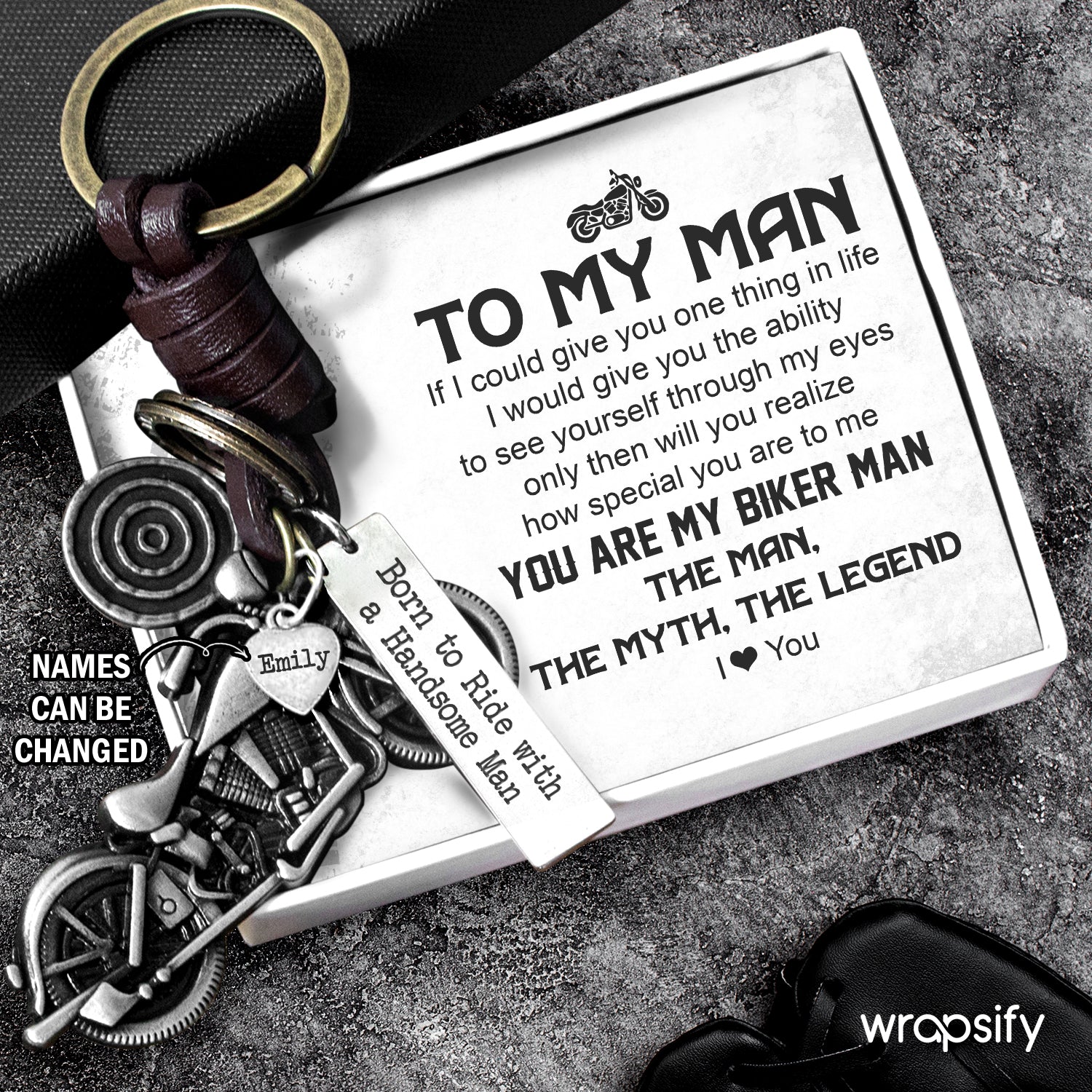 Personalized Motorcycle Keychain - Biker - To My Man - How Special You Are To Me - Gkx26025