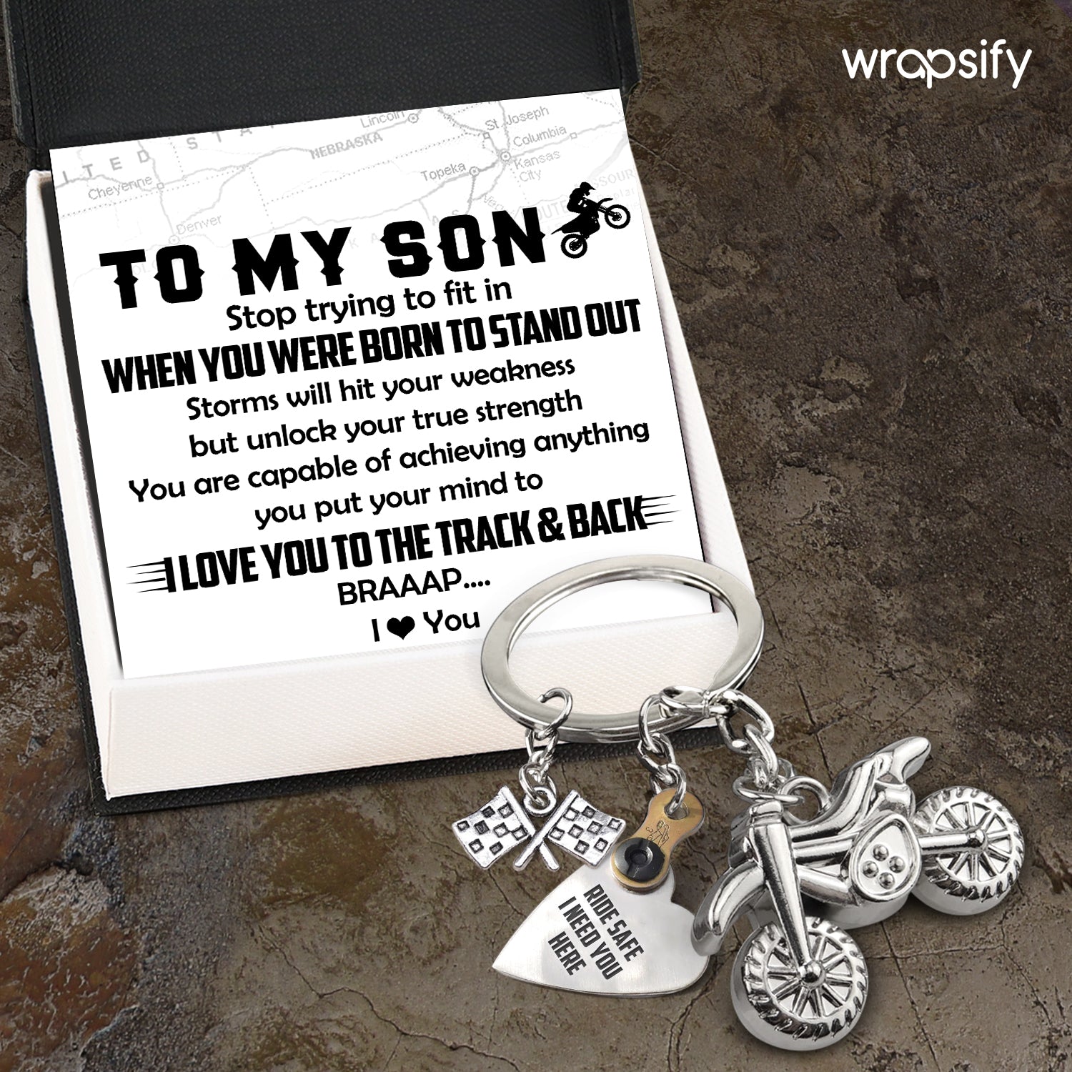 Dirt Bike Rider & Motocross Rider - Biker - To My Son - You Are Capable Of Achieving Anything - Gkex16003