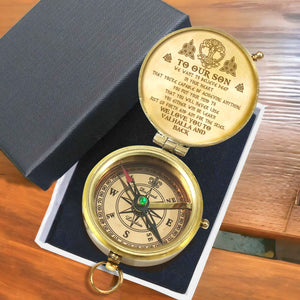 Engraved Compass - Viking - To Our Son - We Love You To The Valhalla And Back - Gpb16057