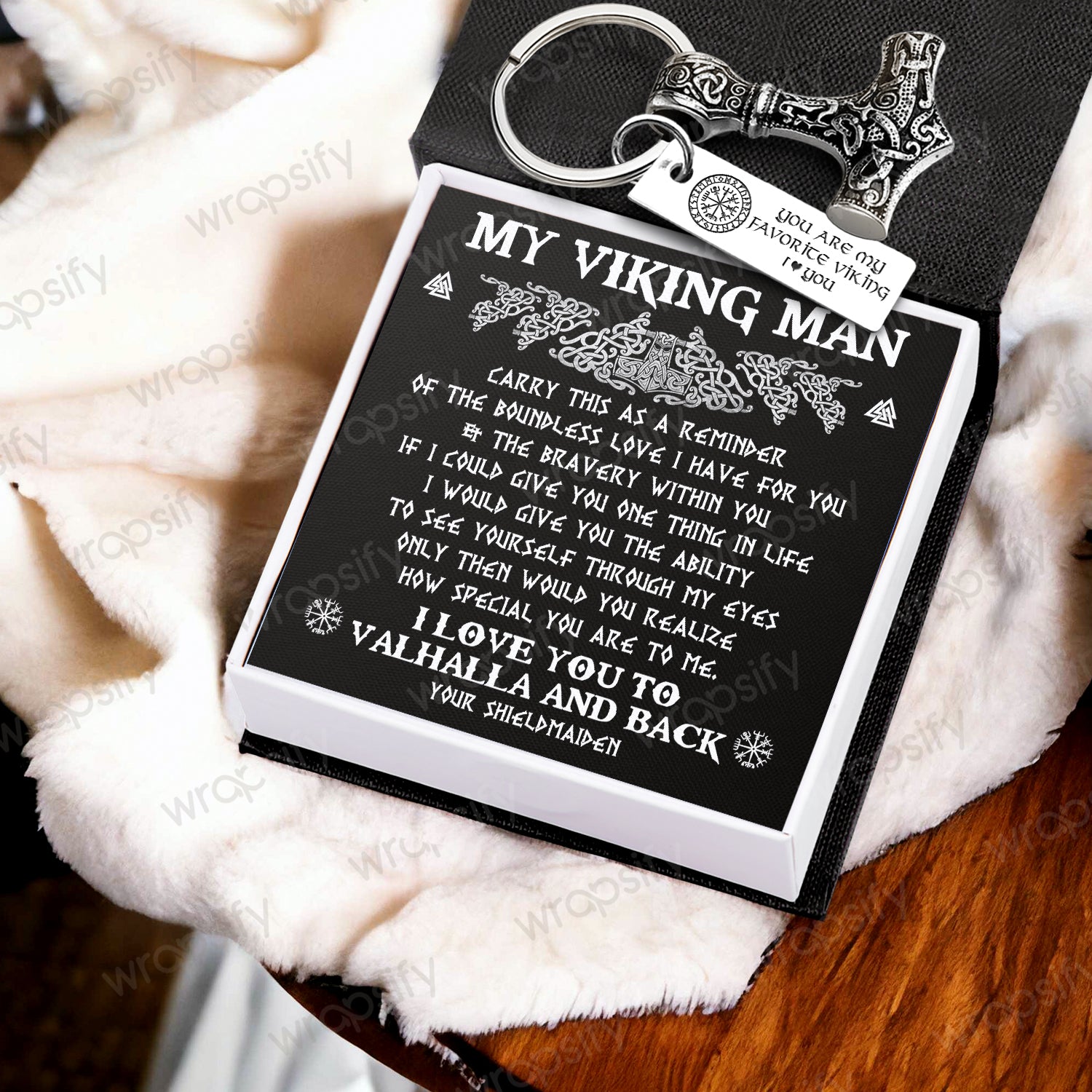 Viking Thor Keychain - Viking - To My Viking Man - How Special You Are To Me - Gkbv26008