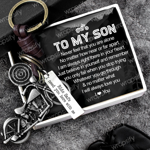 Motorcycle Keychain - To My Son - From Mom - You Will Always Be My Lit -  Wrapsify