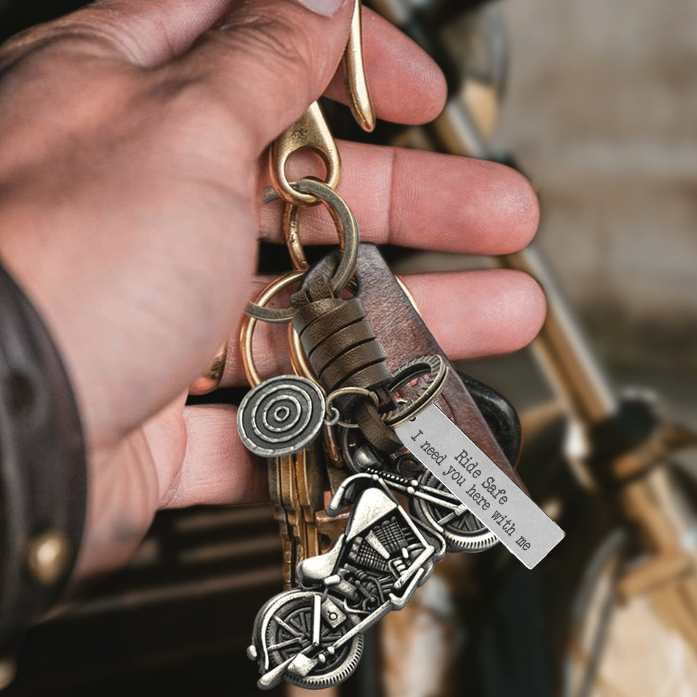 Motorcycle Keychain - Biker - To My Grandson - Never Forget That I Love You - Gkx22001