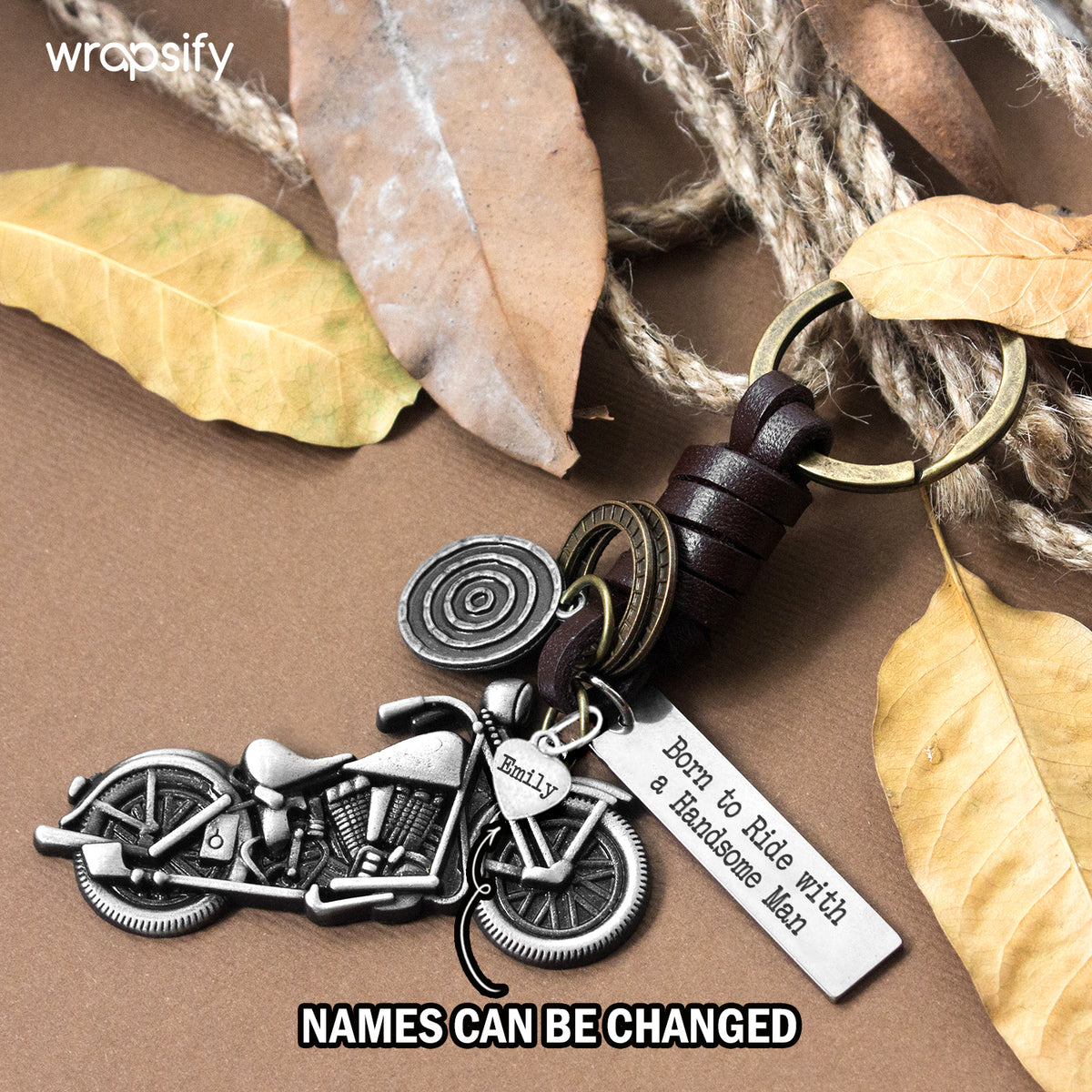 Personalized Motorcycle Keychain - Biker - To My Man - I Pray You'll Always Be Safe - Gkx26024