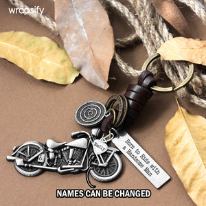 Personalized Motorcycle Keychain - Biker - To My Man - I Pray You'll Always Be Safe - Gkx26024