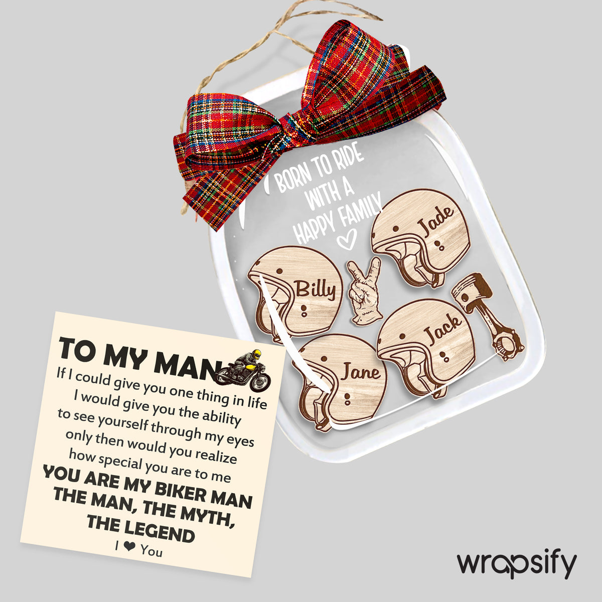 Personalized Motorcycle Ornament - Biker - To My Man - The Man, The Myth, The Legend - Gam26003