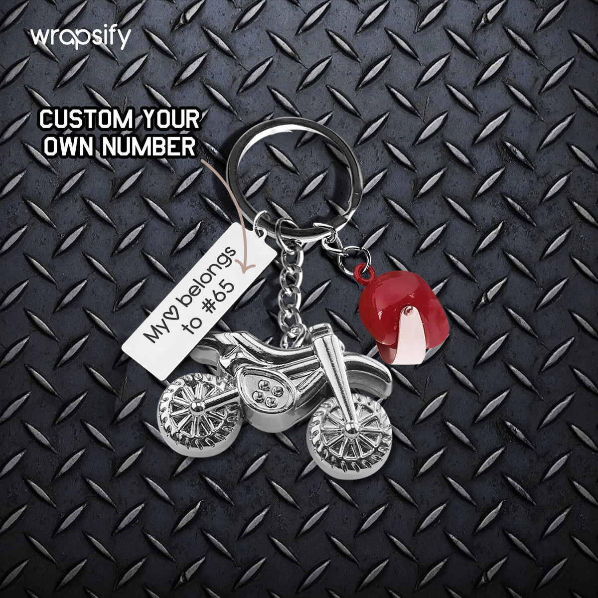 Personalized Dirt Bike Helmet Keychain - Biker - To My Man - The Greatest Motocross Rider Of My Life - Gkey26010