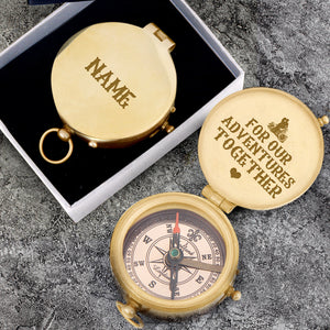 Personalized Engraved Compass - Biker - For Our Adventures Together - Gpb26005