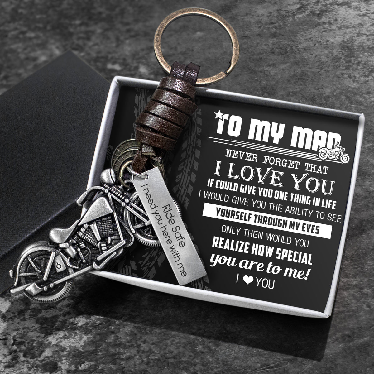 Motorcycle Keychain - Biker - To My Man - How Special You Are To Me - Gkx26029