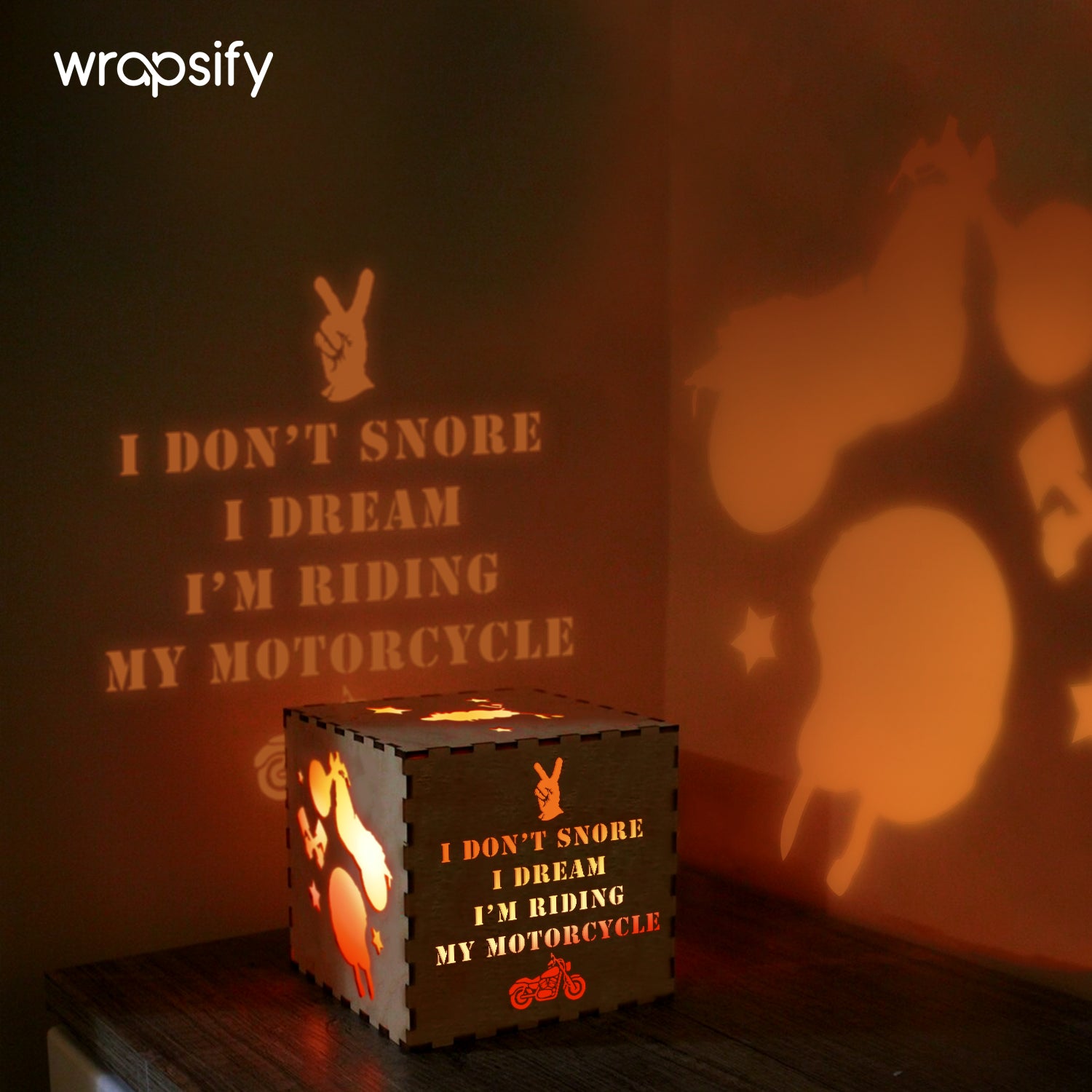 Motorcycle Wooden Box - Biker - To My Man - I’m Riding My Motorcycle - Gyl26006