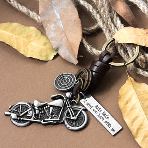 Motorcycle Keychain - Biker - To My Son - Ride Safe I Need You Here With Me - Gkx16016